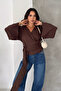 Women's Double Breasted Collar Belted Waist Long Sleeve Stylish Blouse - 4