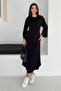 Women's Crew Neck Spanish Sleeve Long Midi Dress