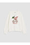 Esvab • Modern & Distinctive Zero Roba Collar Printed Girls' 2-Piece Sweatshirt - 3