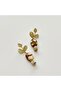 Leaf Drop Natural Stone Earrings - 2