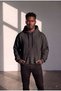 Men's Black Hooded Oversize Cotton 3 Thread Pocket Sweatshirt