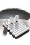 Wave Formed Plastic Kitchen Organizer Spoon Holder Utensil Organizer 12X17X6 cm - 2