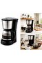 Coffee Maker 900W, 1.5L 12-Cup Drip Coffee Machine with Anti-Drip System, Permanent Filter, Keep Warm Function, Glass Carafe, Black - 7