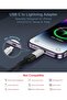 عبوة من قطعتين من محول USB C الى لايتنينج من النوع C الى شاحن سريع - 2