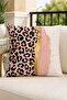 5 Piece Pink Leopard Print Runner and Pillowcase Set – 4 Pillowcases + 1 Runner - 5