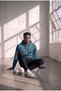 Men's Petrol Blue Hooded Oversize Fit Cotton 3 Thread Pocket Sweatshirt - 2