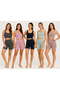 Women's Ribbed Thick Strap Crop Bustier and High Waist Short Leggings Two-Piece Sports Set