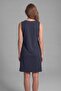 Vienetta Women's Cotton Blend Home-Beach Dress Navy Blue - 2