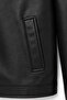 Men's Black Leather Jacket Zippered Regular Fit Premium - 6
