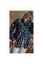 Oversize Çiçekli Gömlek