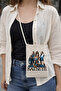 Katseye Designed Zippered Custom Made Neck-Hanging Premium Printed Canvas Bag