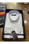 Slimfit Uzunkol Snap Fastener Cotton Satin Men's Shirt - 5