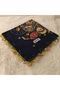 Handmade Needlework Writing, Scarf, Yemeni, Mevlit Cover, Head Cover, 4 Sides Embroidered, 100% Cotton, 100*100cm - 8