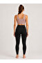 Women's Flat Thick Strap Supported Crop Sports Bustier Flexible Daily Fitness Top - 2