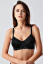 Underwire Lace Detailed Gathering Bra