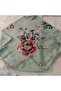 Handmade Needlework Writing, Scarf, Yemeni, Mevlit Cover, Head Cover, 4 Sides Embroidered, 100% Cotton, 100*100cm - 6