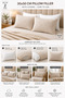 Essential Cushion Filler 30×50 cm– Set of 2 | Soft & Fluffy Pillow Inserts | Rectangular Cushion Inserts for Sofa, Bed & Chair - 3