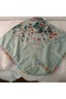 Handmade Needlework Writing, Scarf, Yemeni, Mevlit Cover, Head Cover, 4 Sides Embroidered, 100% Cotton, 100*100cm