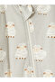 Ecru Patterned Baby Boy Sleeping Bag - 2