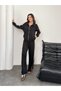 Women's Oversize Stripe Detailed Garnished Modal Tracksuit Set