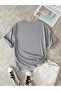Cat Printed Detailed Short Sleeve T-Shirt - 2
