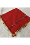 Handmade Needlework Writing, Scarf, Yemeni, Mevlit Cover, Head Cover, 4 Sides Embroidered, 100% Cotton, 100*100cm - 5