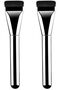 2 Ultra Thin Makeup Brushes for Foundation, Square Thick Flat Flawless Makeup Brush, Blending Brushes with Bristles