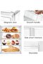 Baborech Pastry Display Case, Large Bakery and Cookie Display Stand for Kitchen Counter, 4 Tier Clear Bread Storage - 3
