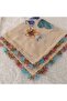 Handmade Needlework Writing, Scarf, Yemeni, Mevlit Cover, Head Cover, 4 Sides Embroidered, 100% Cotton, 100*100cm - 8