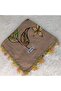 Handmade Needlework Writing, Scarf, Yemeni, Mevlit Cover, Head Cover, 4 Sides Embroidered, 100% Cotton, 100*100cm - 5