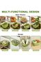 هاسثيب® فلتر تصريف لحوض المطبخ، مصفاة حوض مسامية مع زر واحد فارغ، سلة تصريف حوض متعددة الوظائف - اخض - 7