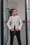 Cream Button Detailed Laced Jacket - 5