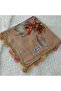 Handmade Needlework Writing, Scarf, Yemeni, Mevlit Cover, Head Cover, 4 Sides Embroidered, 100% Cotton, 100*100cm - 3