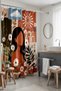 Bathroom Curtain, Abstract Woman Face and Flowers Pattern Shower Curtain, Bathtub Curtain 175X200Cm - 5