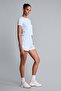 Standard Fit Elastic Waist Sportsman White Piping Short Leg Light Blue Shorts H9780Ax26Hs - 2