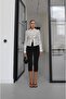 Cream Button Detailed Laced Jacket - 2