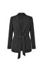 Black Sydney Belted Blazer Jacket