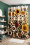 Bathroom Curtain, Colorful Forest Flowers Patterned Shower Curtain, Bathtub Curtain 175X200Cm - 4
