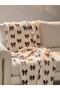 Mixed Single Bow Patterned Plush Tv Blanket 100X150 cm (W6)