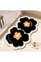 Black Color Microfiber Rectangular Bath Mat Range Machine Made Bath Mat for Bathroom It Is Known for Its Softness.