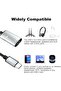 محول مقسم USB C الى صوت AUX 3.5 ملم وPD 60 واط، دونجل سماعة راس نوع سي 2 في 1 مع شريحة محول رقمي تنا - 2