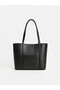 Leather look women's shoulder bag