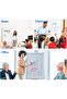 Mobile Whiteboard,90x60cm Stand Magnetic Dry Erase Board, Chart Easel Board with Adjustable Height,Suitable for Office,Home, Classroom - 6