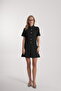 Women's Buttoned Pleated Detail Dress