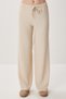 Pack of 2 Wide Leg Crinkle Knitted Trousers Lci0071 Black Cream - 4