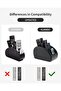 Leather Remote Control Holder - Large Remote Control Caddy - Desktop Organizer with 5 Compart - 3
