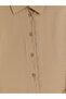 Özmarka New Season Beige Modal Blend Shirt Dress with Tie Detail - 6