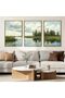 Signtouch Plant Geometric Wrap Framed Canvas Wall Art Set of 3 50x70 cm - 2