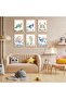 Signtouch Sea Animals Ocean Nursery Girls Wall Art 6-Piece Outer Frame 40x60 cm - 3