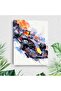 Signtouch Black White Abstract Minimalist Wall Art Black Frame 30x40 cm